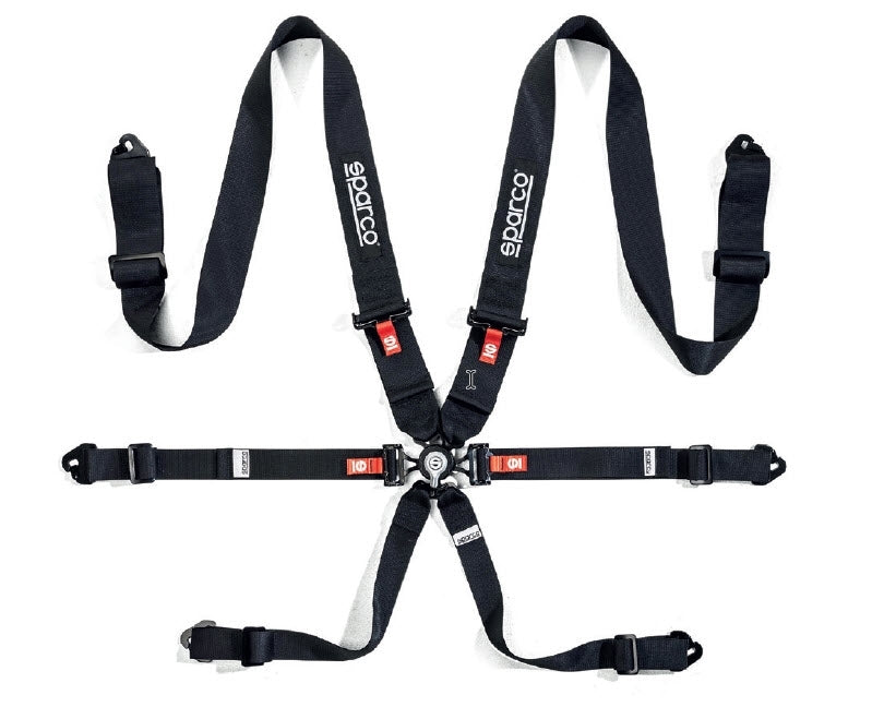 Sparco BELT COMP H3 PD 6PT STEEL Black