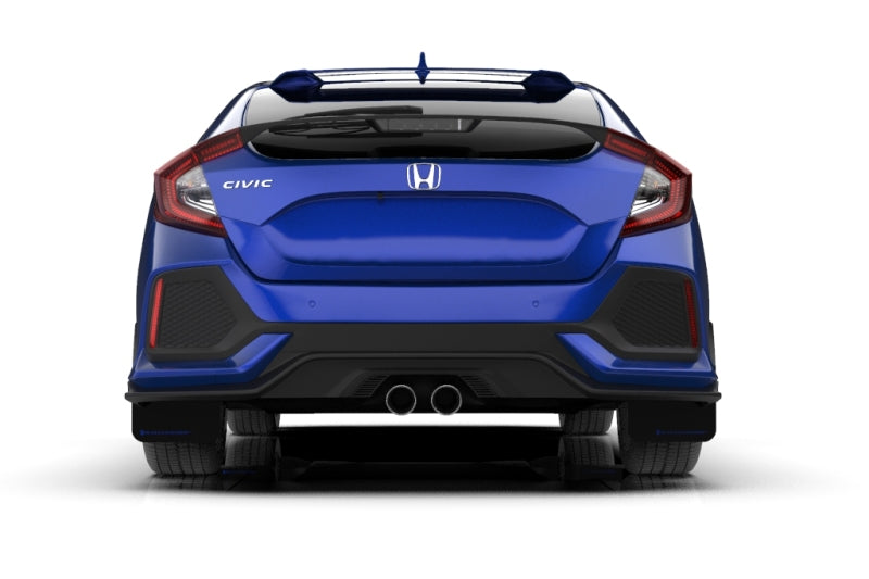Rally Armor UR Mud Flaps - 2016-2021 Honda Civic - Red/White Logo - #MF71-UR-RD/WH