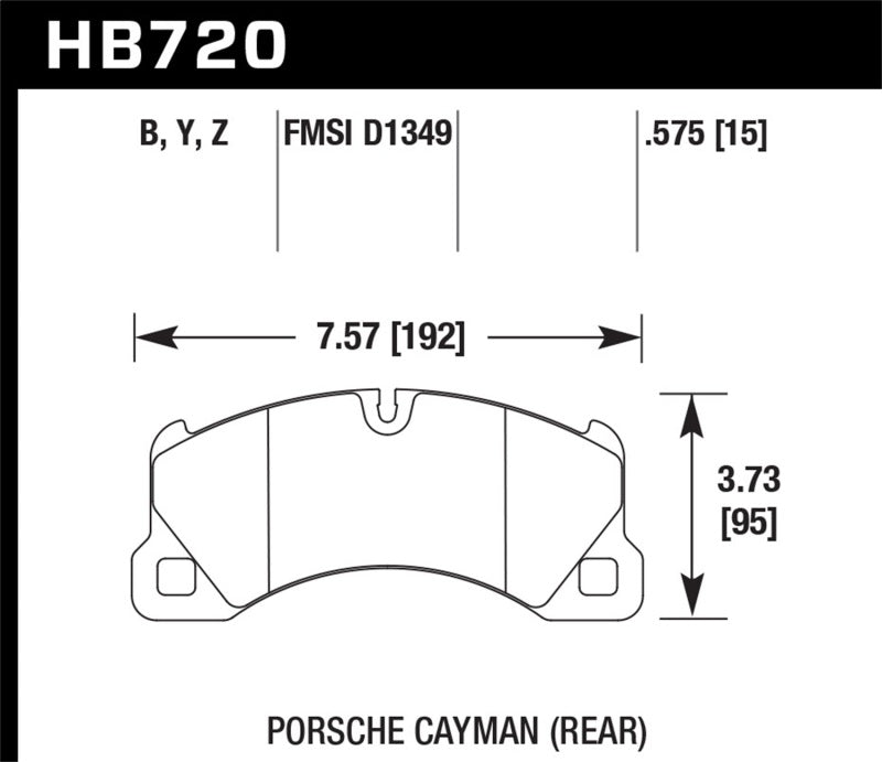 Hawk Performance HB720Z.575 Performance Ceramic Street Brake Pads