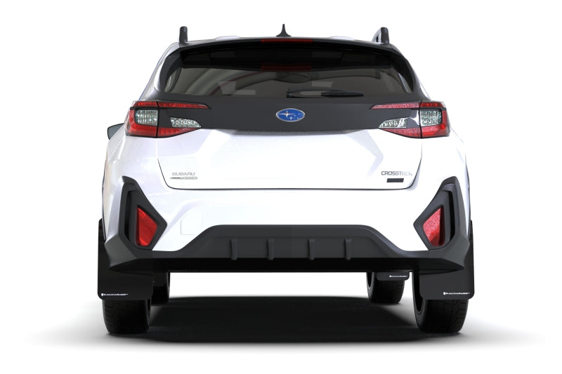 Rally Armor UR Mud Flaps - 2024-2026 Subaru Crosstrek - Black/Grey Logo - #MF106-UR-BLK-GRY