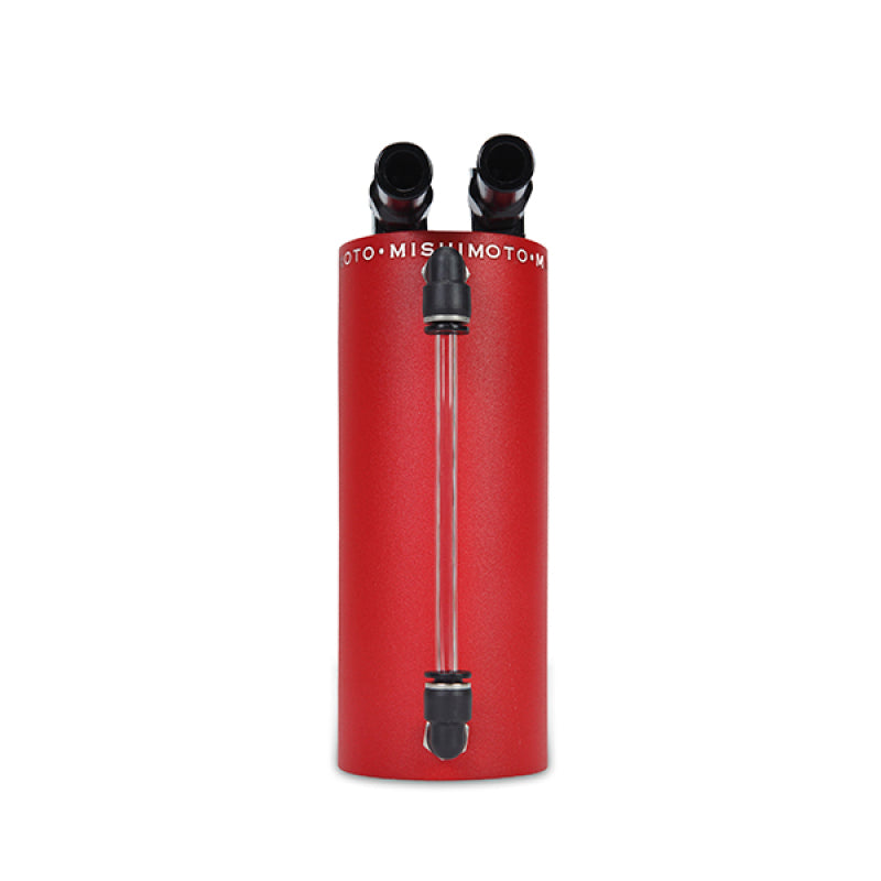 Mishimoto Small Aluminum Oil Catch Can - Wrinkle Red - #MMOCC-SAWRD