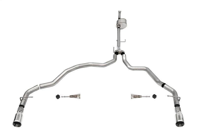 Corsa 2021-2026 Ford F-150 SuperCab/6.5in Bed 5.0L V8 Xtreme Cat-Back Dual Rear Exit-Polished