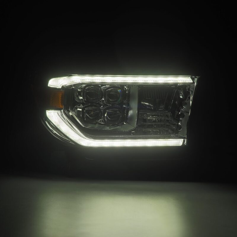 AlphaRex 880819 07-13 Toyota Tundra / 08-17 Sequoia NOVA LED Projector Headlights Chrome with Activation Light Sequential Signal + DRL