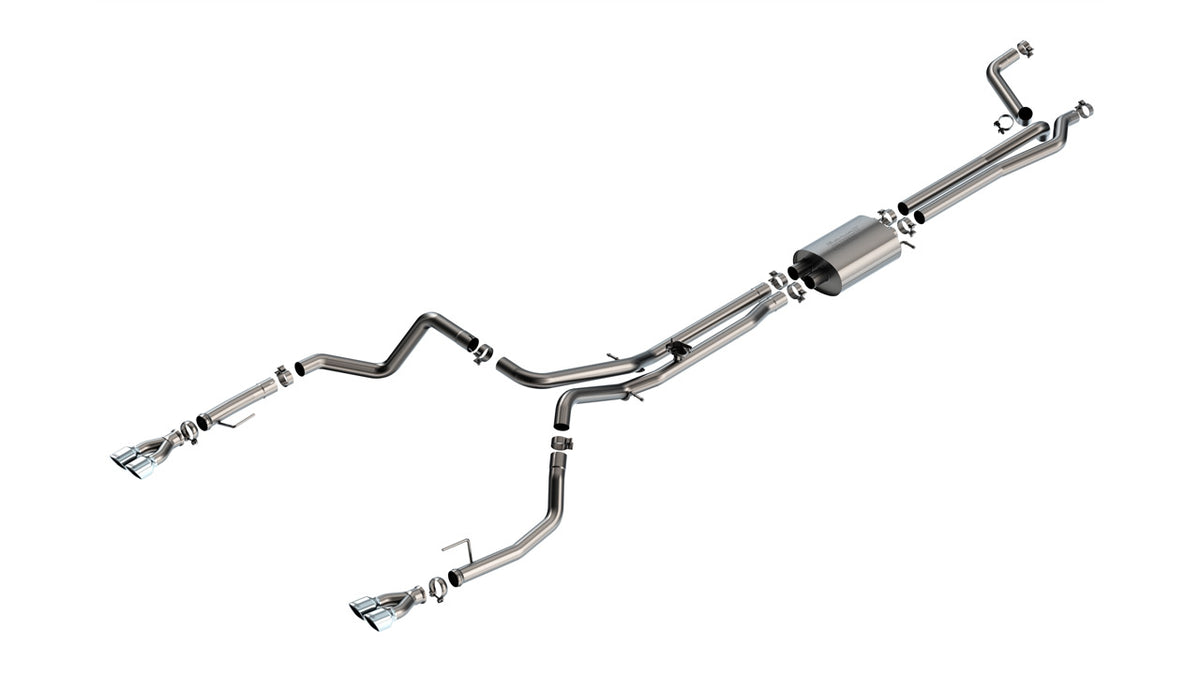 Borla 141001 Cat-Back Exhaust System S-Type for 2024-2026 Chevrolet Silverado 1500 / GMC Sierra 1500 (6.2L V8)