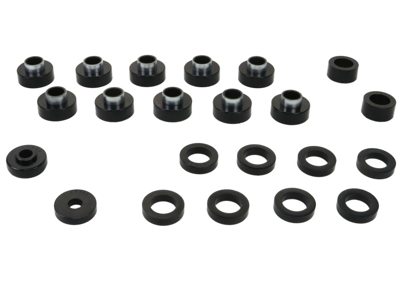 Whiteline W93549 Body Mount Bushing Set for 1980-1986 Jeep CJ7, 1980-1983 Jeep CJ5