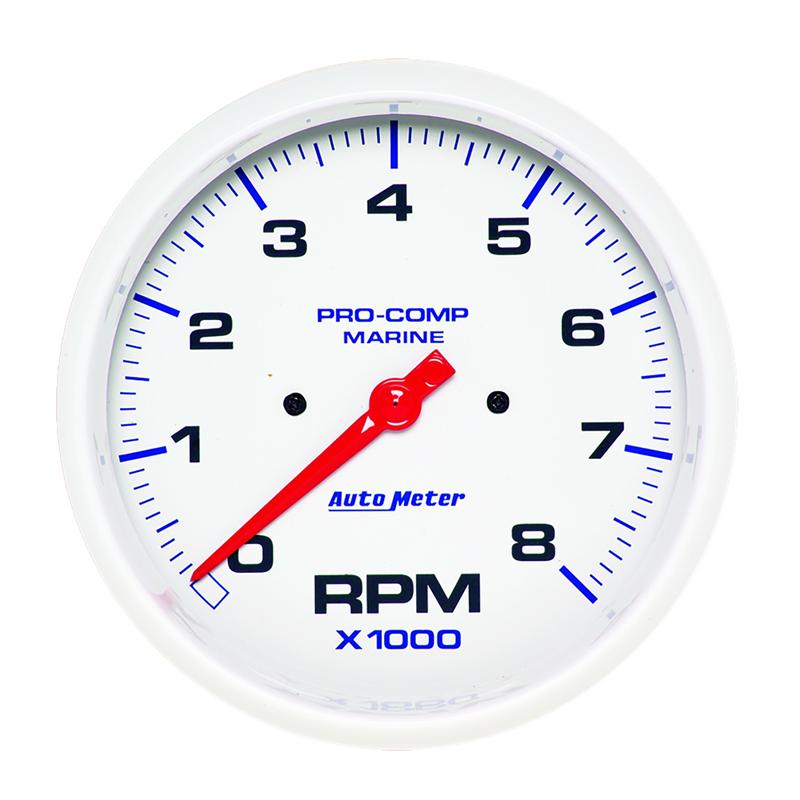 AutoMeter 200779-40 Marine Carbon Fiber 3-3/8in 8K RPM In-Dash Tachometer