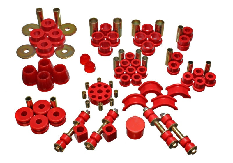 Energy Suspension for 74-78 Nissan 260Z Red Hyper-Flex Bushing Set 7.18102R