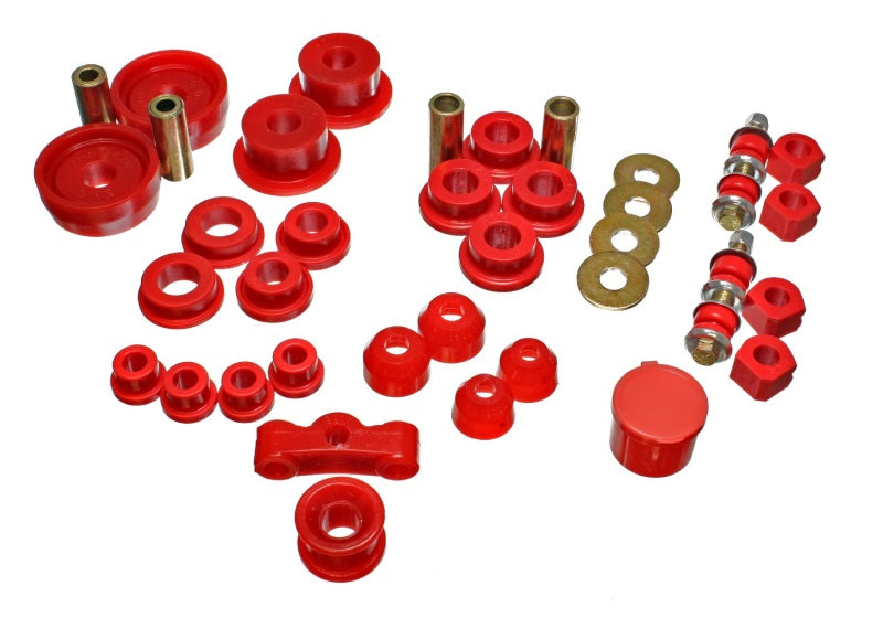 Energy Suspension for 84-87 Civic Red Hyper-Flex Master Bushing Set 16.18101R