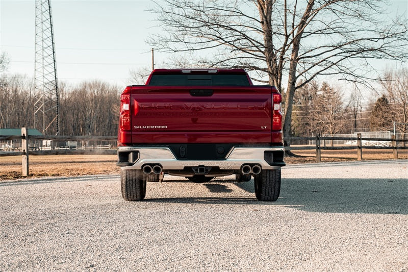 Corsa 2019-2026 Chevrolet Silverado 1500 5.3L 147.5in Wheel Base Cat-Back Dual Rear 4in Polish Tips
