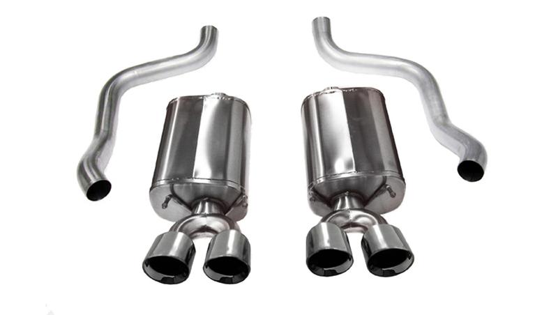 Corsa 2009-2014 Cadillac CTS Sedan V 6.2L V8 Polished Sport Axle-Back Exhaust