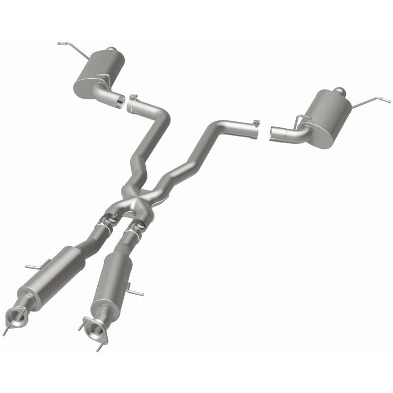 MagnaFlow 15064 12 Jeep Grand Cherokee V8 6.4L Dual Split Rear Exit Stainless Cat Back Performance Exhaust - #15064