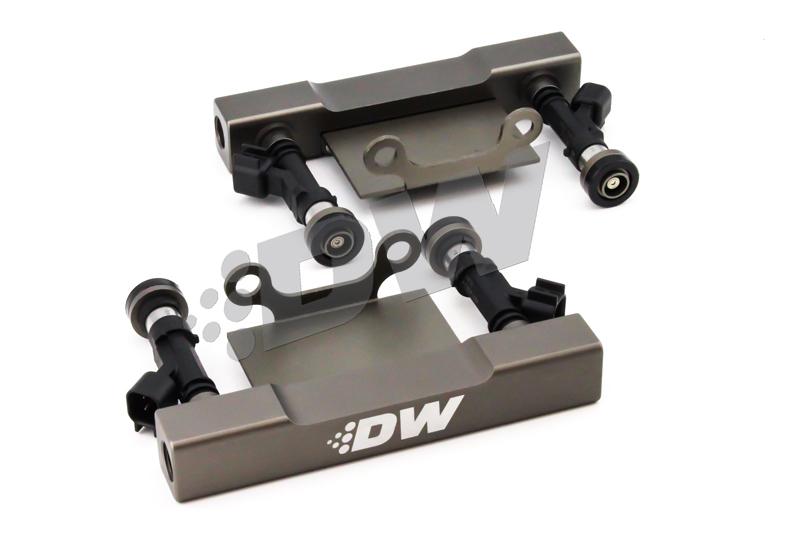 DeatschWerks 04-06 Subaru STI/LGT Side Feed to Top Feed Fuel Rail Conv Kit w/ 1200cc Injectors