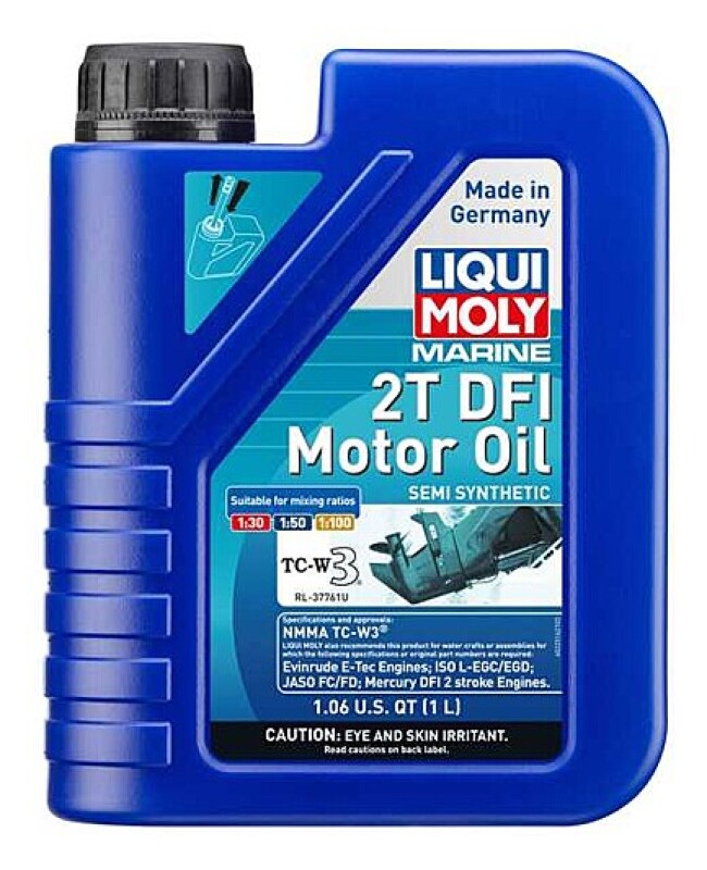 LIQUI MOLY 1L Marine 2T DFI Motor Oil (22516) - Pack of 6
