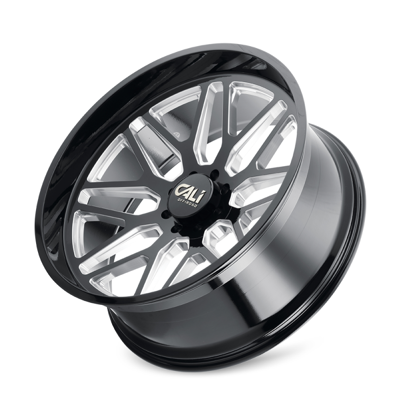 Cali Off-Road Invader 9115 28x12 6x135 -44mm Gloss Black Milled Wheel 9115-28236BM