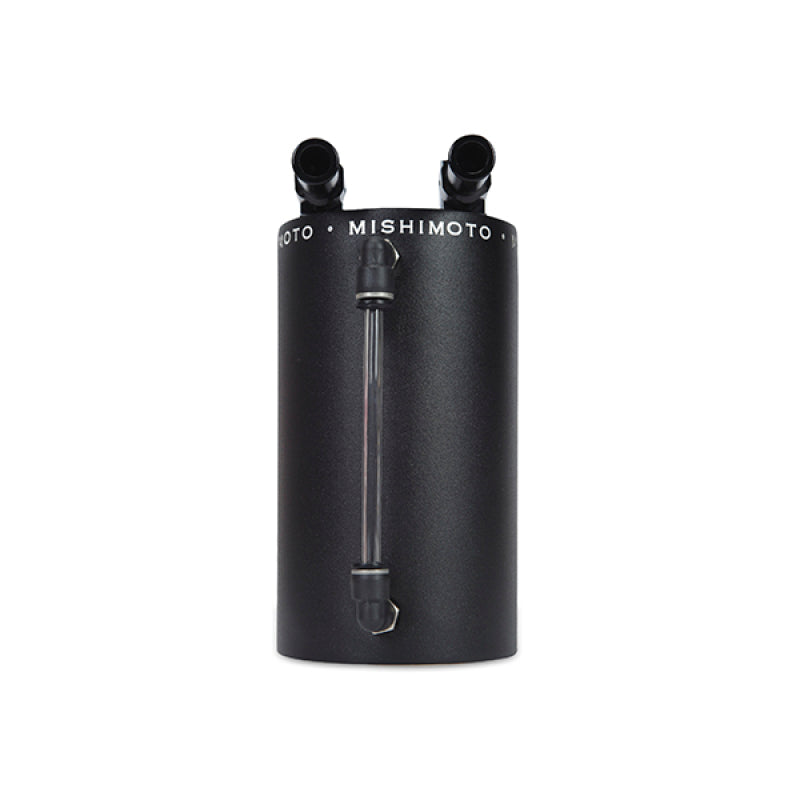 Mishimoto Large Aluminum Oil Catch Can - Wrinkle Black - #MMOCC-LAWBK