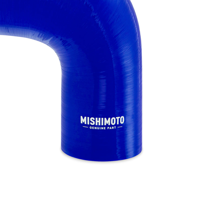 Mishimoto Silicone Reducer Coupler 90 Degree 3in to 4in - Blue - #MMCP-R90-3040BL