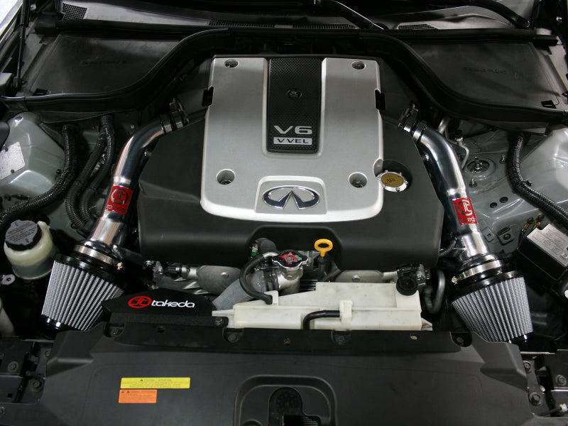 aFe Power TR-3008P Takeda Stage-2 Cold Air Intake - 2008-2013 Infiniti G37 Coupe / 2014-2015 Q60 V6-3.7L | Pro DRY S Dual