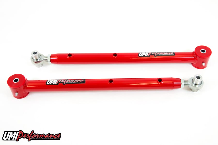UMI Performance 3014-R Tubular Single Adjustable Lower Control Arms Red