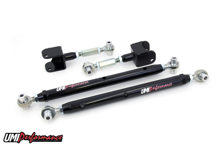 UMI Performance 302717-B Double Adjustable Upper/Lower Rear Control Arms Black