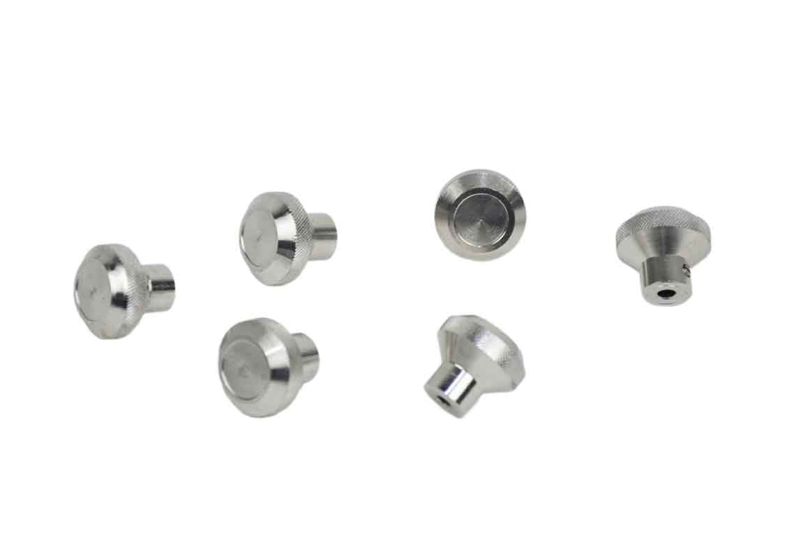 Kentrol 30511 Interior Knob Set 6 Piece for 1976-1986 Jeep CJ7 - Polished Silver