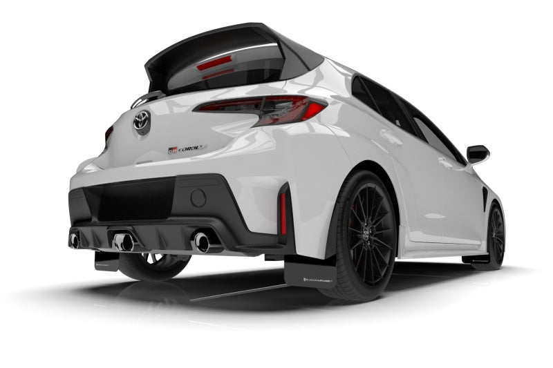 Rally Armor UR Mud Flaps - 2024-2026 Toyota GR Corolla - Black/Blue Logo - #MF89-UR-BLK-NB