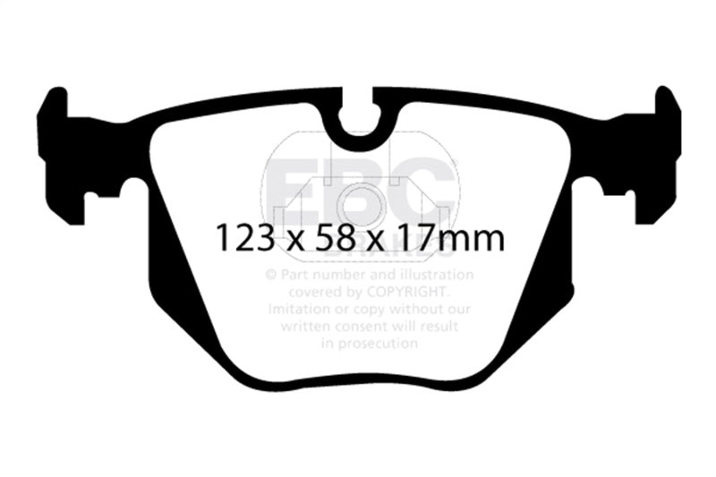 EBC 01-07 BMW M3 E46 3.2L Bluestuff Rear Brake Pads DP51118B