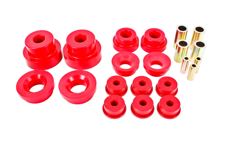BMR 2010-2015 5th Gen Camaro Pro Version Rear Cradle Bushing Kit (BK024 BK029) - Red