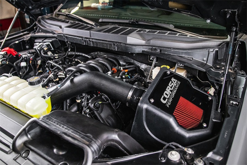 Corsa 2021-2026 Ford F150 5.0L V8 Cold Air Intake with DryTech Filter