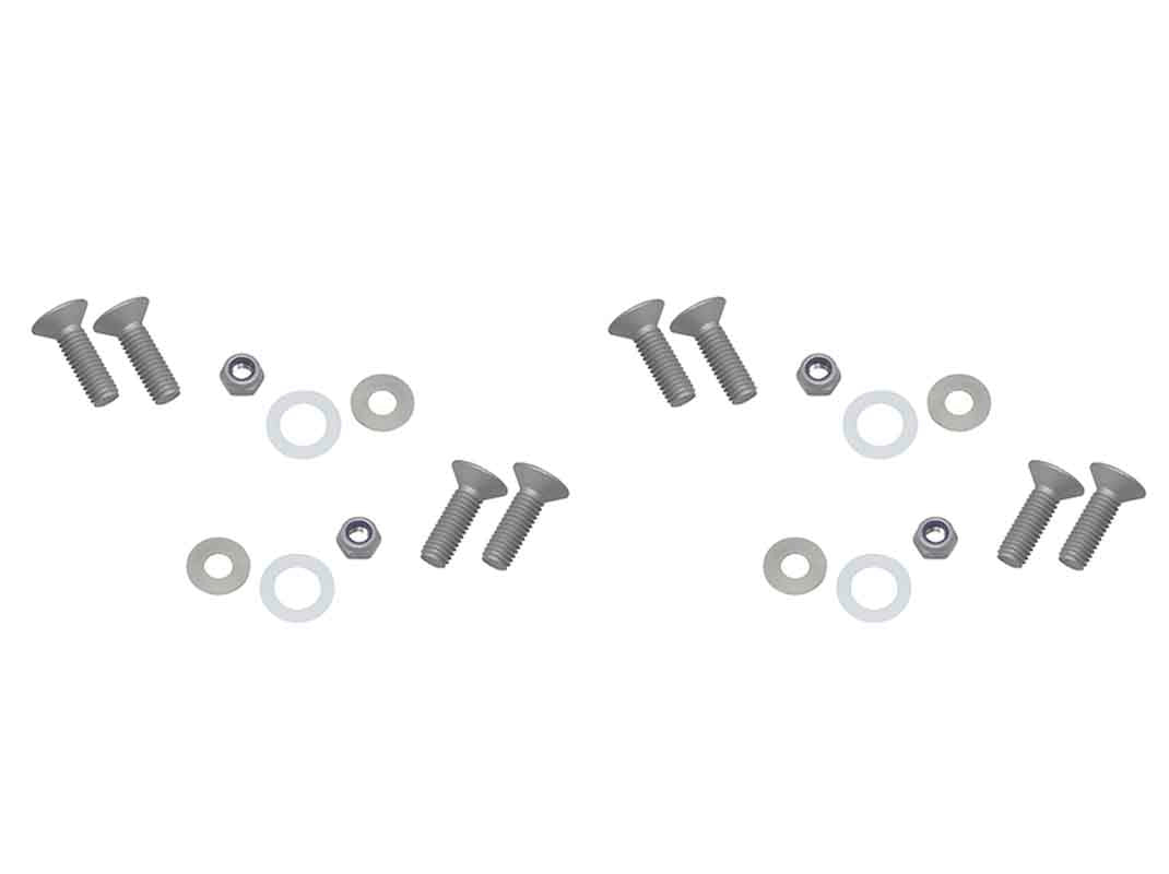 Kentrol 40575 Door Hinge Set 4 Piece for 2007-2018 Jeep Wrangler JK 2-Door - Bare Grey