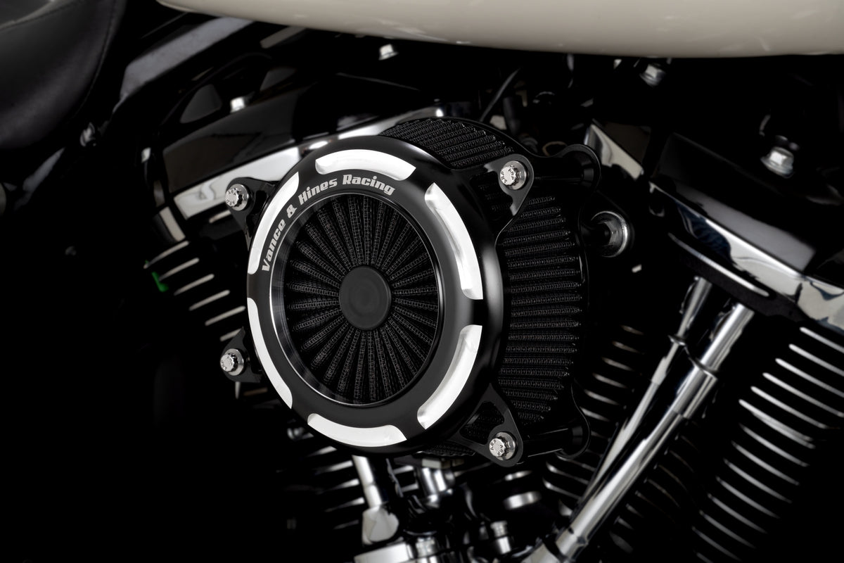 Vance & Hines 41115 VO2 Onyx Intake Black Contrast for 1999-2017 Harley-Davidson