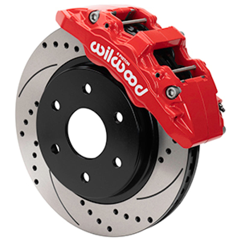 Wilwood 17-20 Ford F-150 Raptor Aero6-DM Front Brake Kit - D&S - Red - #140-16808-DR