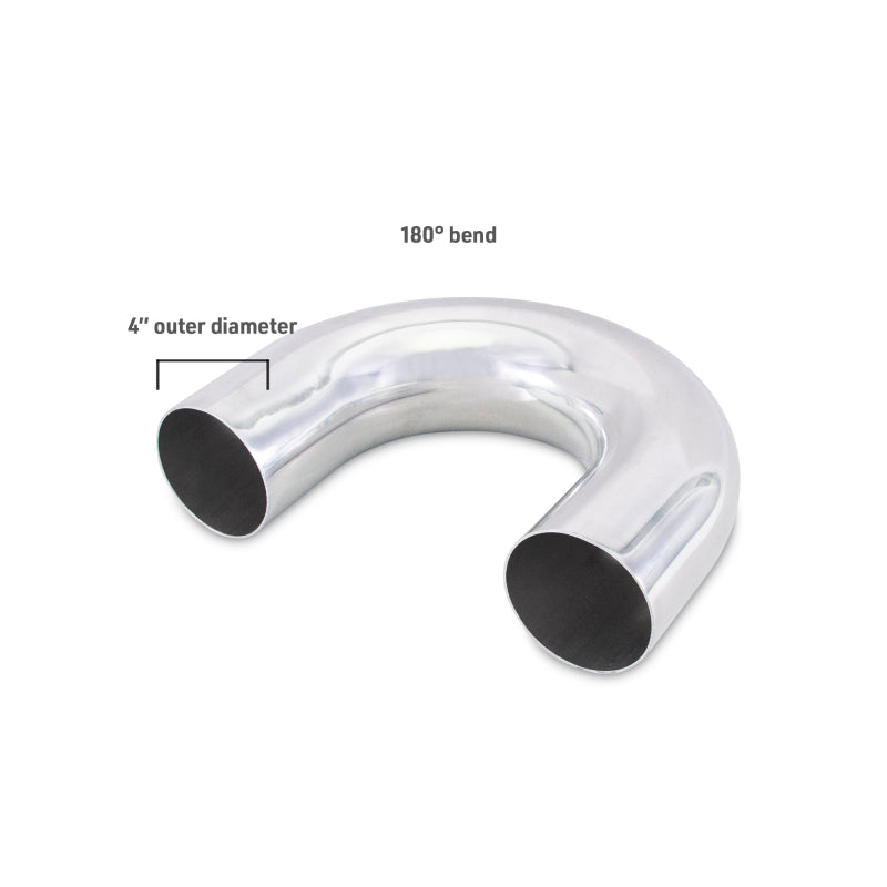 Mishimoto Universal Aluminum Intercooler Tubing 4in. OD - 180 Degree Bend - #MMICP-AL-41