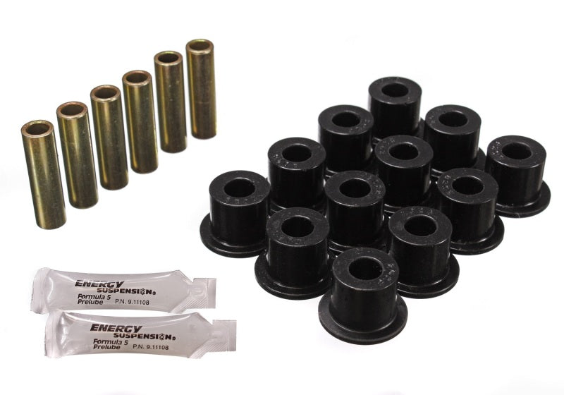 Energy Suspension for 72-81 Scout II Black Front Rear Spring Bushing Set 6.2102G