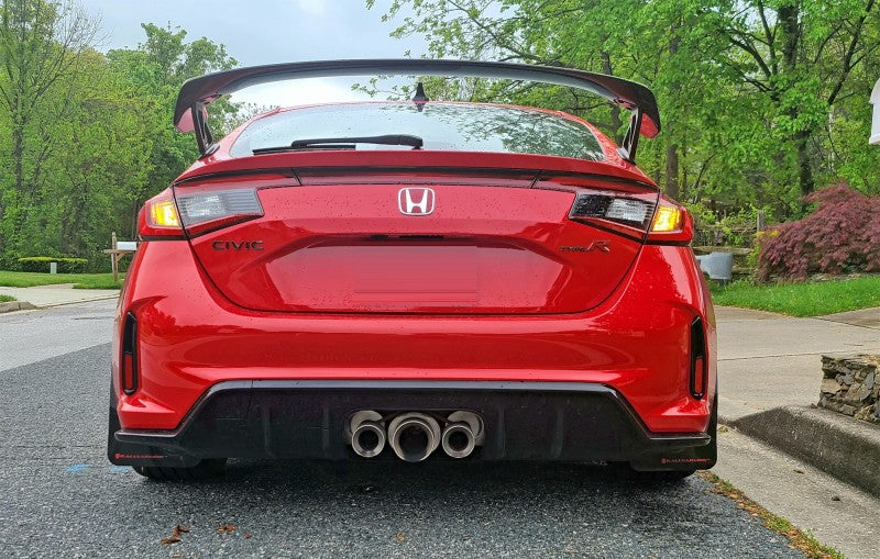 Rally Armor UR Mud Flaps - 2023-2026 Honda Civic - Black/Grey Logo - #MF97-UR-BLK-GRY