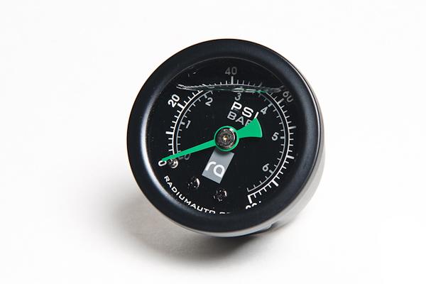 Radium Fuel Pressure Gauge, 0-100 PSI, With -8AN Adapter - #20-0075