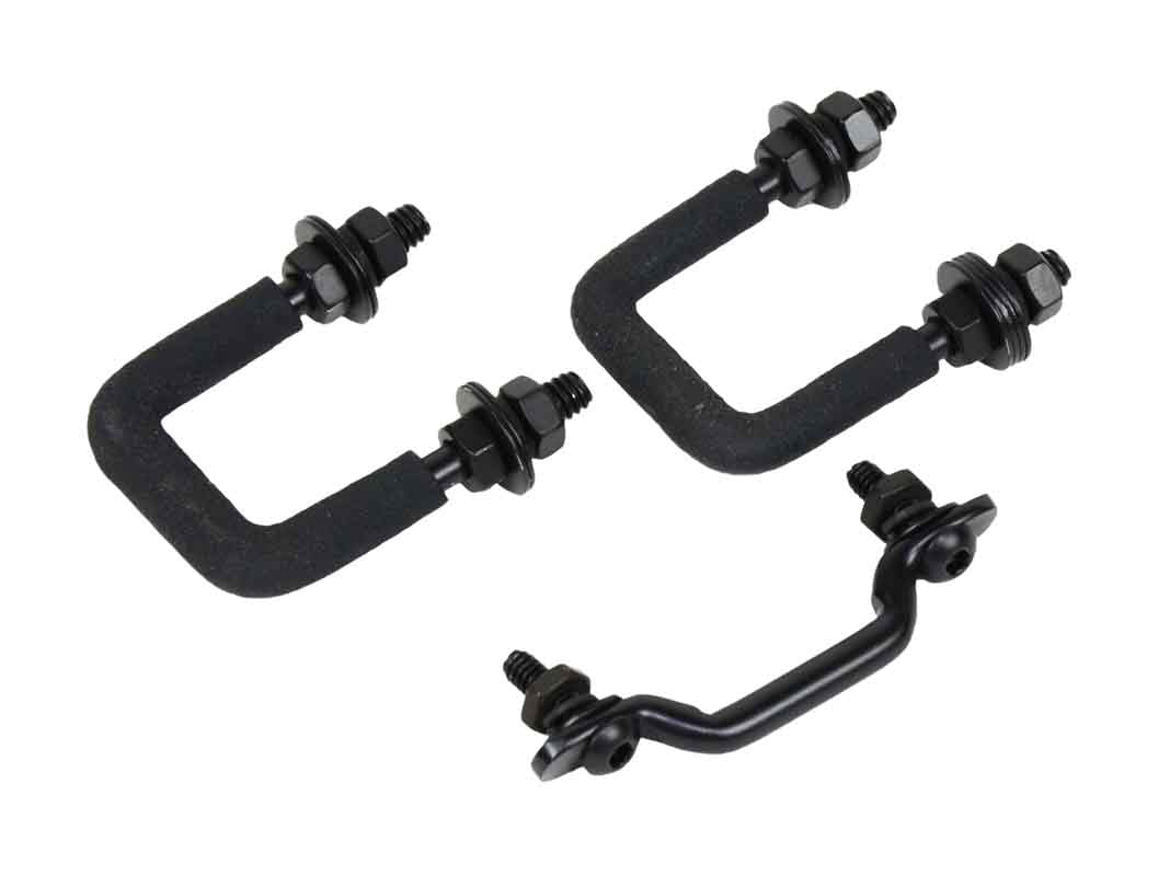 Kentrol 50411 Windshield Tie Down Kit for 1955-1995 Jeep CJ Wrangler YJ - Powdercoat Black