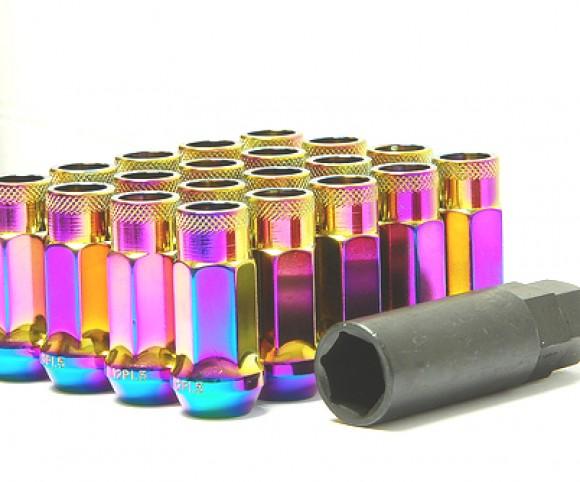 Wheel Mate 32905B Muteki SR48 Open End Lug Nuts Black M12x1.25 48mm