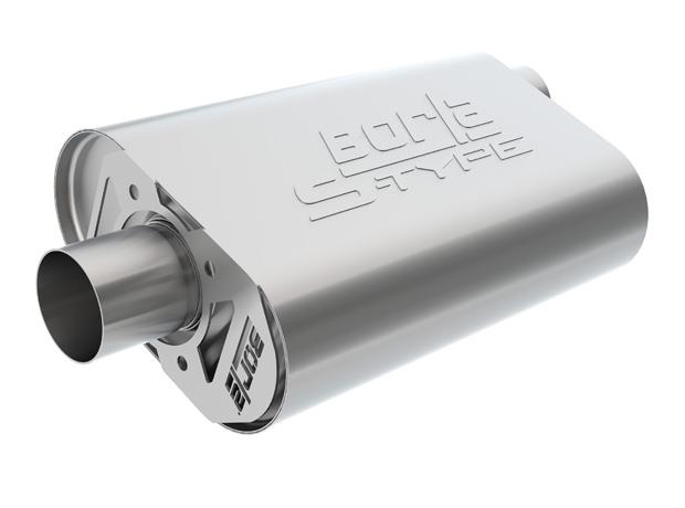 Borla 400841 CrateMuffler SBC Hot 350/383 3inch Offset/Offset 14in x 4.35in x 9in Oval Muffler - #400841