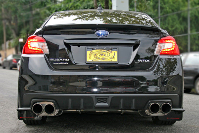 Rally Armor UR Mud Flaps - 2015-2021 Subaru WRX / WRX STI - Black/Silver Logo - #MF32-UR-BLK/SIL