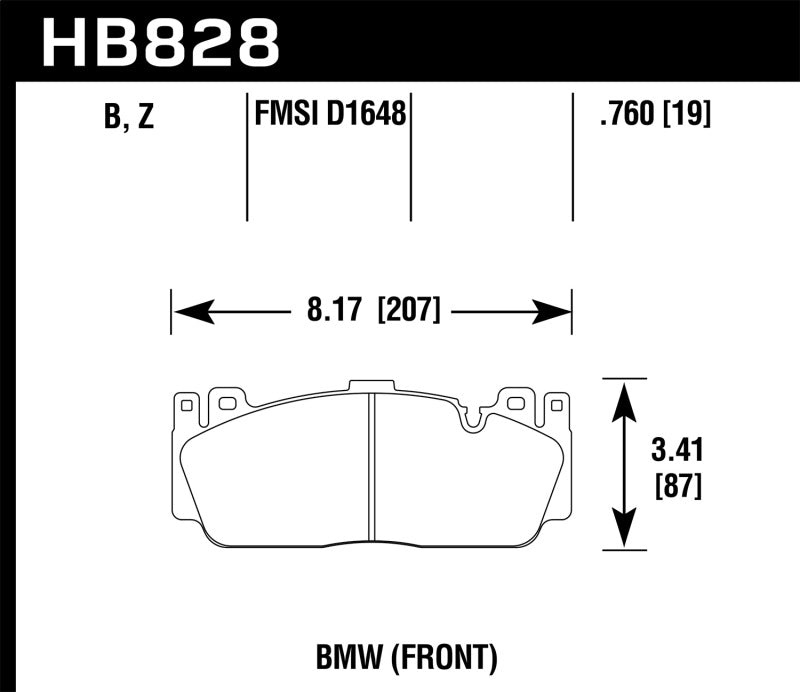 Hawk Performance HB828D.760 ER-1 Motorsport Brake Pads