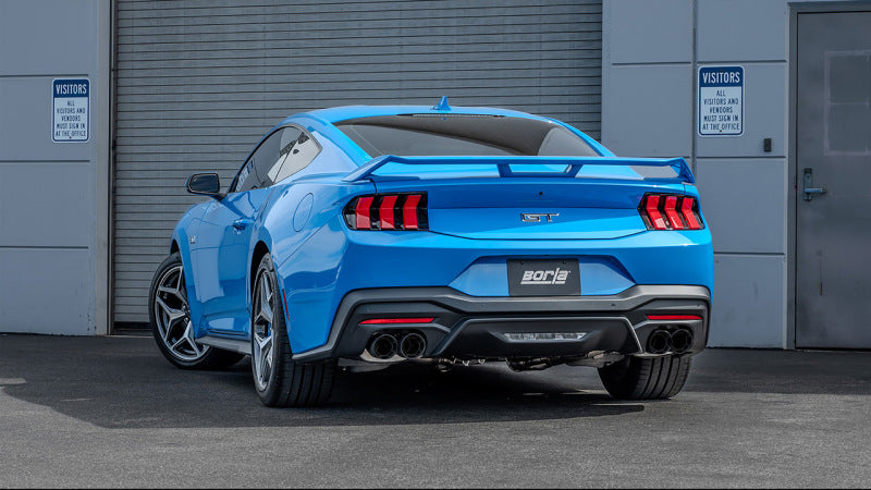 Borla 140963CFBA Cat-Back Exhaust System ATAK with Carbon Fiber Tips for 2024-2026 Ford Mustang GT (5.0L V8, with Active Exhaust)