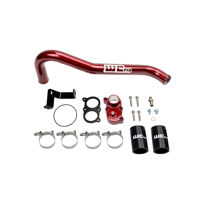 Wehrli Custom Fabrication WCF100420-RED Thermostat Housing Kit WCFab Red for 2006-2010 Chevrolet Silverado / GMC Sierra 2500 HD / 3500 HD 6.6L LBZ/LMM Duramax
