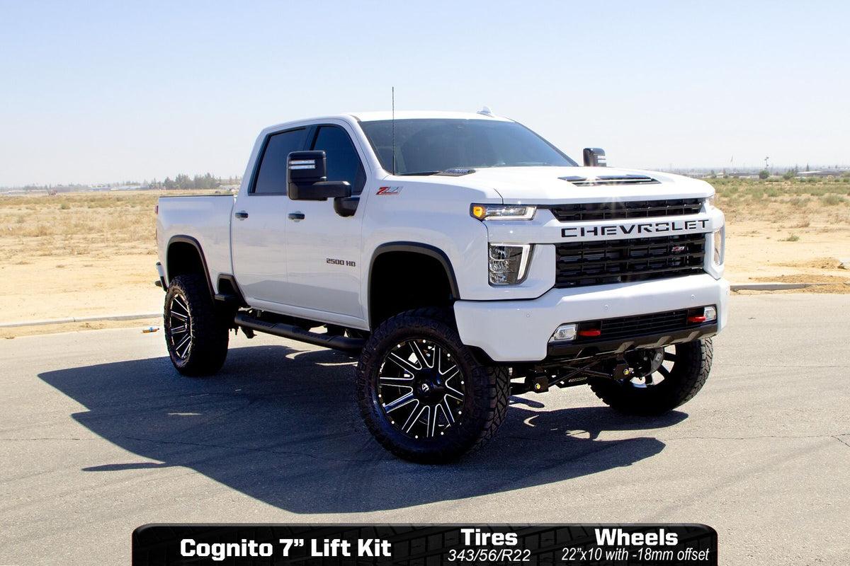 Cognito Motorsports 210-P1183 7-Inch Premier Lift Kit with Elka 2.5 Reservoir Shocks for 2020-2024 Chevrolet Silverado / GMC Sierra 2500 HD / 3500 HD