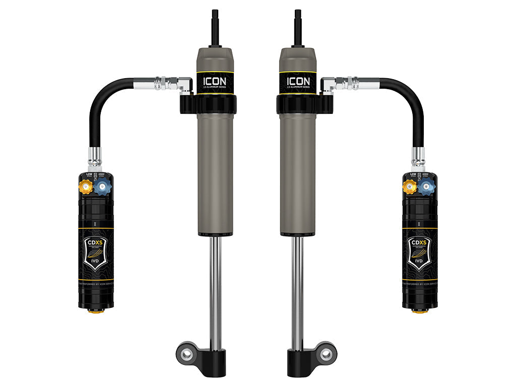 ICON 05-23 Toyota Tacoma Rear VS 2.5 Alum RXT Shock Absorbers Remote Resi w/ CDXS Pair