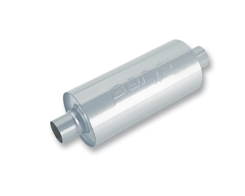 Borla 400500 Heavy Duty (Truck) Muffler - 3in Center-Center 24in x 6.75in Round (Notched) - #400500