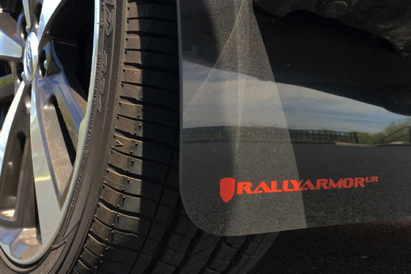 Rally Armor UR Mud Flaps - 2017-2023 Subaru Impreza - Red/White Logo - #MF45-UR-RD/WH