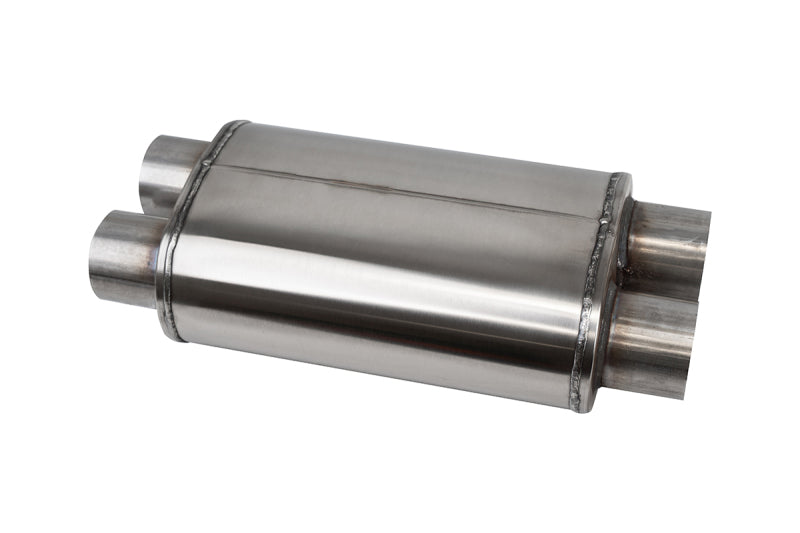 Corsa 304 Stainless Steel 3in I.D. Pro Series Packed Resonator (Slip Fit) (6-8DB) - Brushed