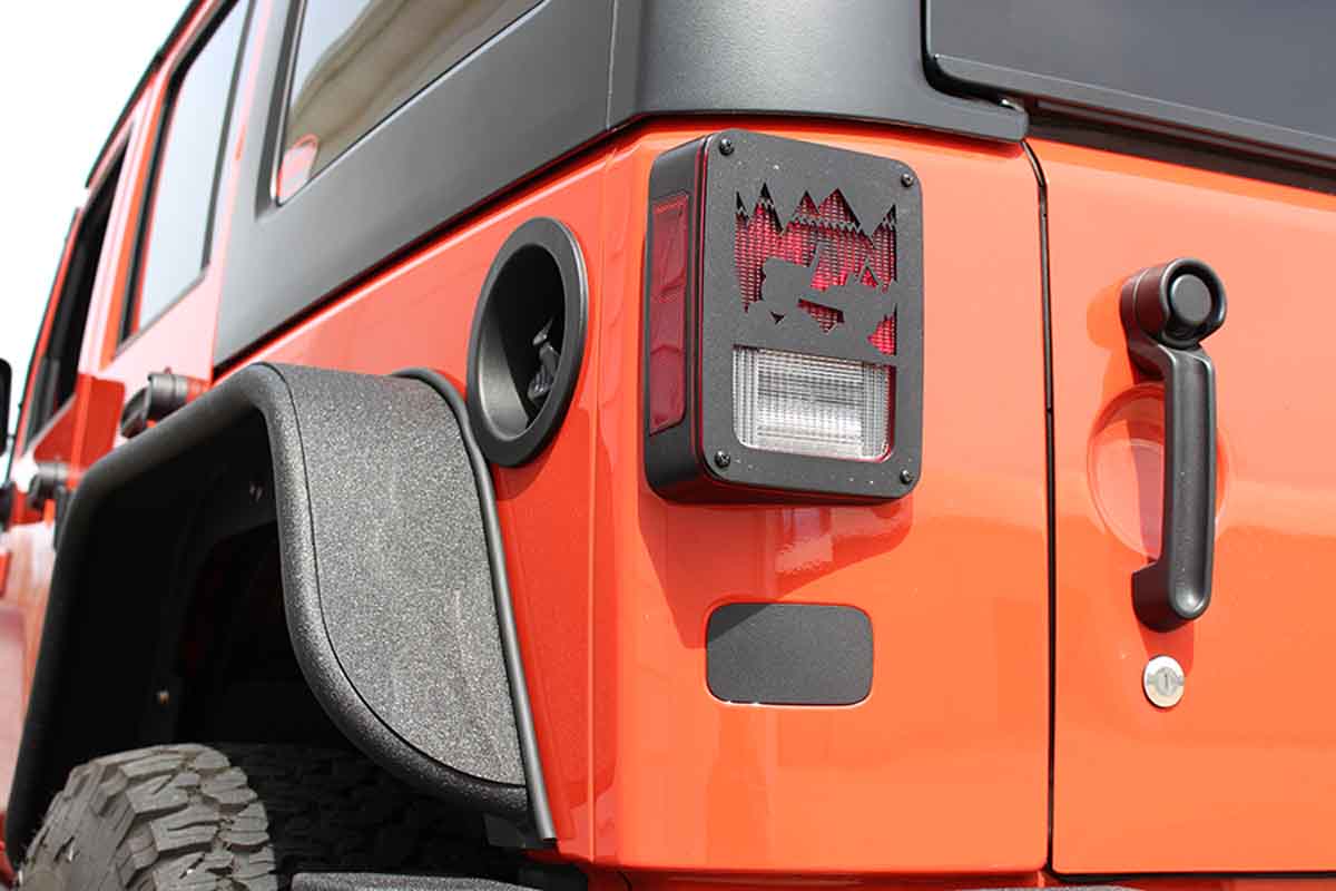 Kentrol 80708 License Plate Delete Plug for 2007-2018 Jeep Wrangler JK - Textured Black