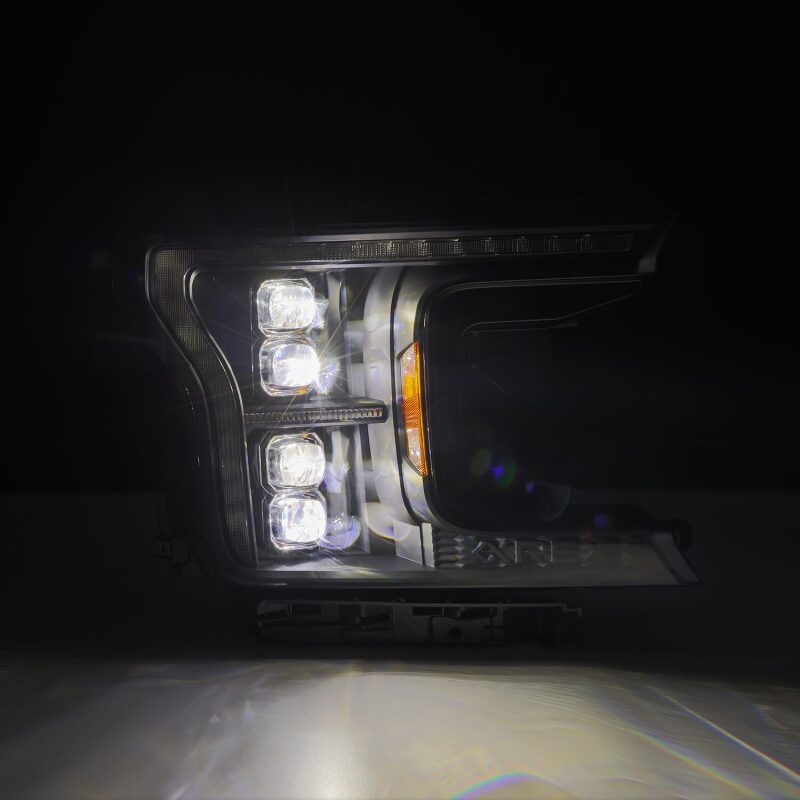 AlphaRex 880248 18-20 Ford F-150 NOVA LED Projector Headlight Black (14th Gen G2 Style)