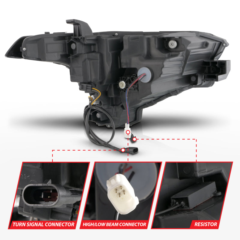 ANZO 22-26 Toyota Tundra (w/Factory LED Refl.) Z-Series Full LED Proj Headlights - Driver Side ONLY